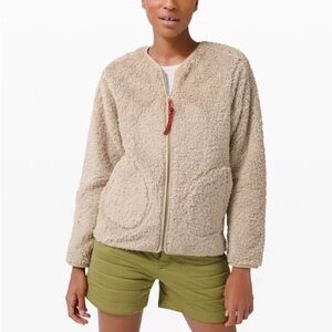 Lululemon Athletica Cream Oh So Sherpa Teddy Jacket